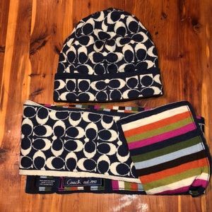 Coach hat and scarf